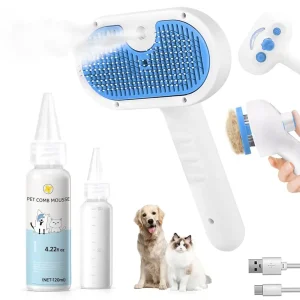 3-in-1 Steam Grooming Brush