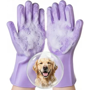 Pet Grooming Gloves 1 Pair