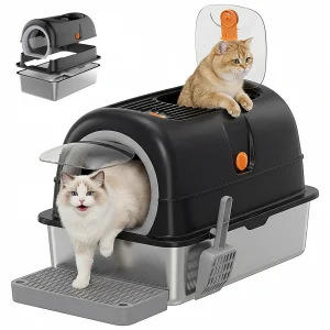 JHK 24IN Stainless Steel Cat Litter Box