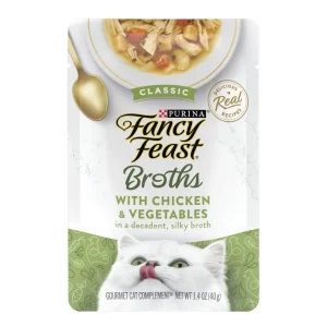 Purina Broths, Wet Cat Food 1.4 oz Pouch, 16 Pack