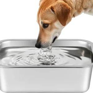 1.25 Gallons Stainless Steel Large Dog Water Bowl