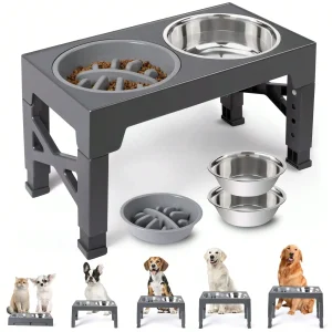 Adjustable Raised Dog Bowl