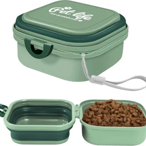 Collapsible Dog Bowls, 2-in-1